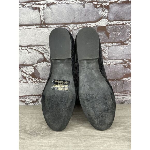 Ted & Muffy Black Leather Bow Slip On Heel Pump Shoes Women’s Sz 36EU/6M US - Picture 11 of 16